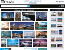 Tablet Screenshot of freeart.com